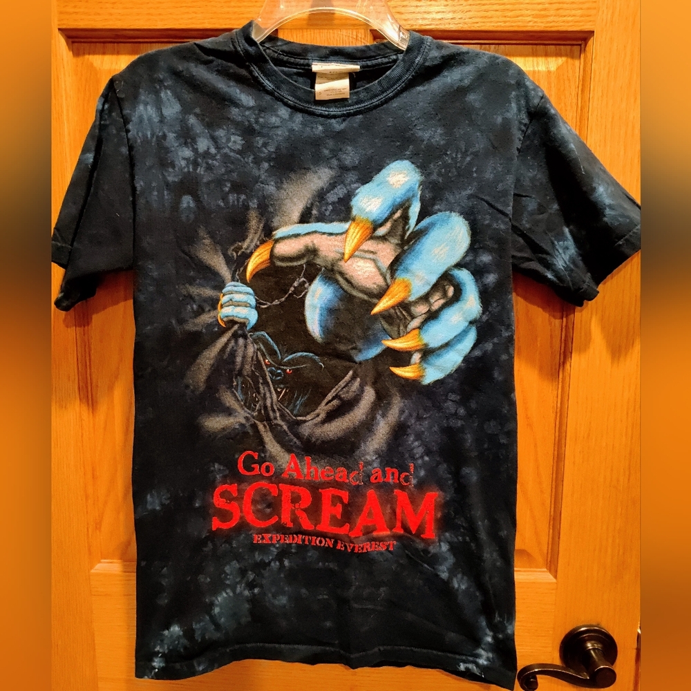 Disney Parks Expedition Everest Blue and Black Tie-dye T-Shirt, Animal Kingdom
